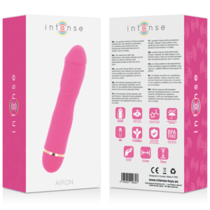 Intense Airon — Realistic Vibrator, Waterproof, Pink — Classic Vibrators — view 4