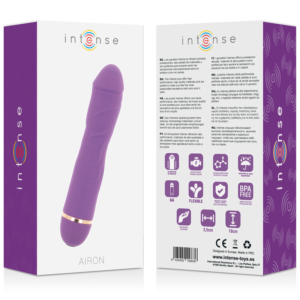 Intense Airon — Realistic Vibrator, Waterproof, Lilac — Classic Vibrators — view 3