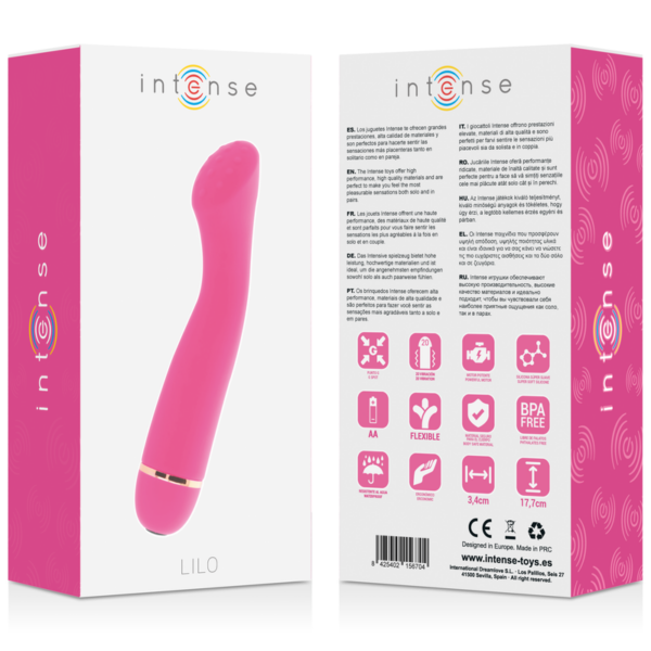 Intense Lilo — G-Spot Vibrator, Waterproof, Pink — Classic Vibrators — view 3