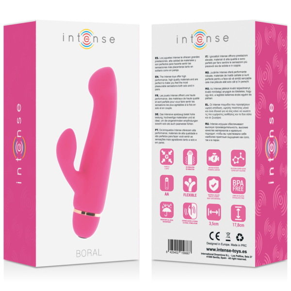 Intense Boral — Rabbit Vibrator, Waterproof, Pink — Rabbit Vibrators — view 5