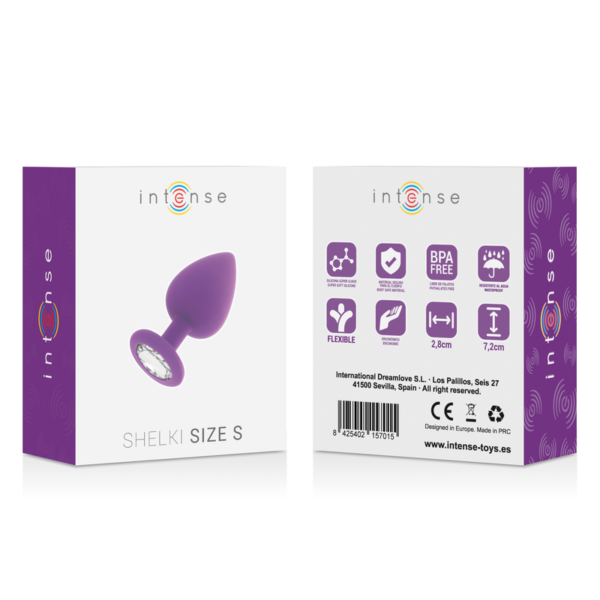 Intense Shelki — Butt Plug, Silicone, 7.2 cm, Lilac — Anal — view 5