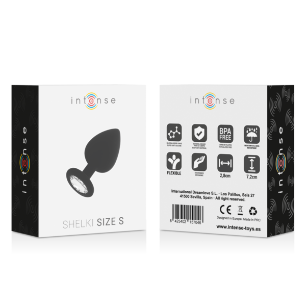 Intense Shelki — Butt Plug, Silicone, 7.2 cm, Black — Anal — view 6