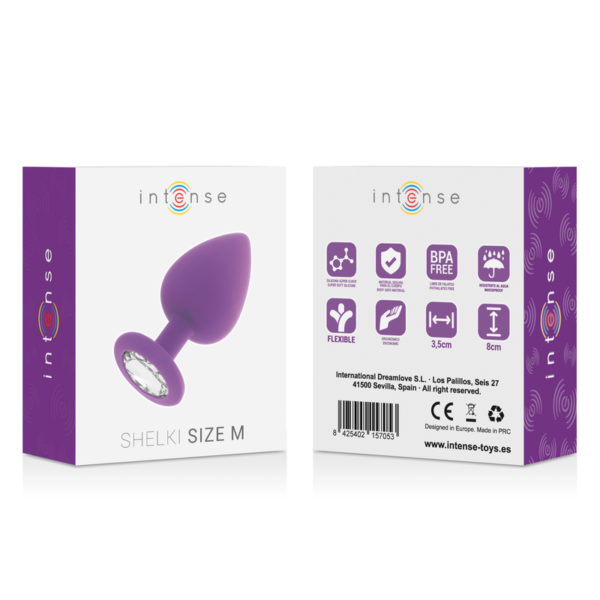 Intense Shelki — Butt Plug, Silicone, 8 cm, Lilac — Anal — view 5