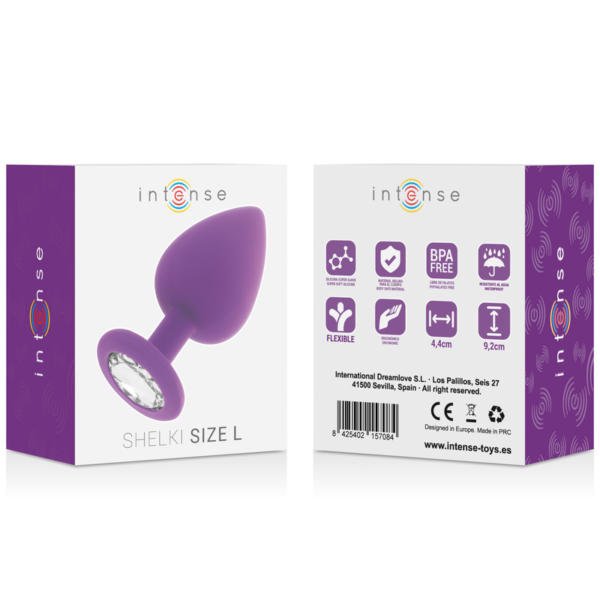 Intense Shelki — Butt Plug, Silicone, 9.2 cm, Lilac — Anal — view 4