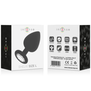 Intense Shelki — Butt Plug, Silicone, 9.2 cm, Black — Anal — view 3