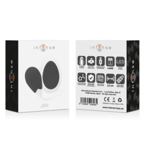 Intense Jan — Vibrating Egg, Silicone, Black — Remote Control Vibrators — view 4