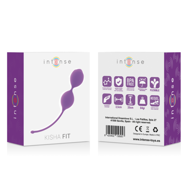 Intense Kisha Fit — Kegel Balls, Silicone, Lilac — Ben Wa Balls — view 3