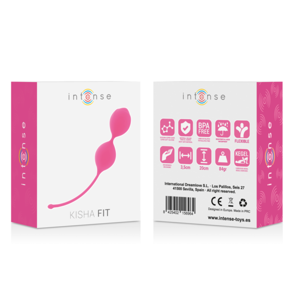 Intense Kisha Fit — Kegel Balls, Silicone, Fuchsia — Ben Wa Balls — view 2
