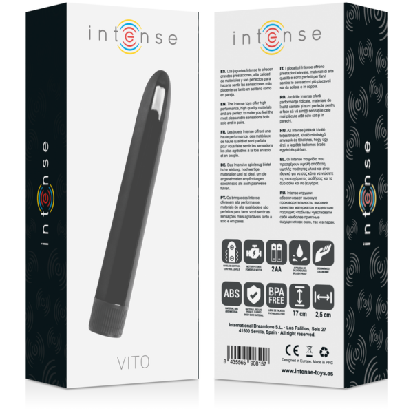 Intense Vito — Vibrator, Medium, Black — Classic Vibrators — view 4
