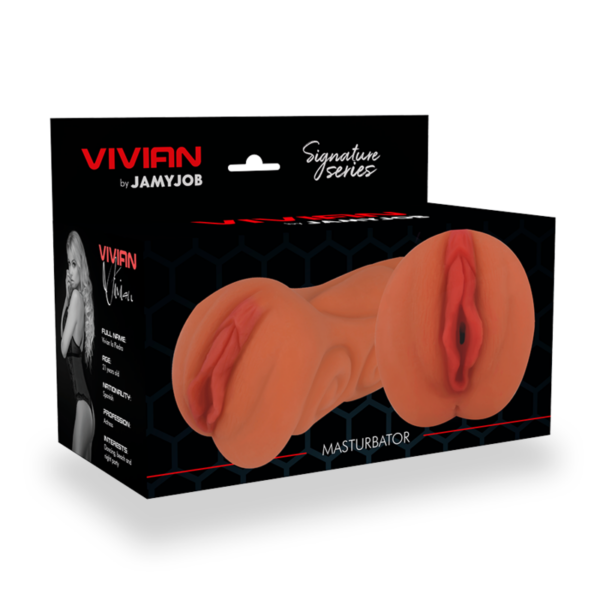 Jamyjob Signature Vivian — Male Masturbator, Vagina — Manual Strokers — view 7