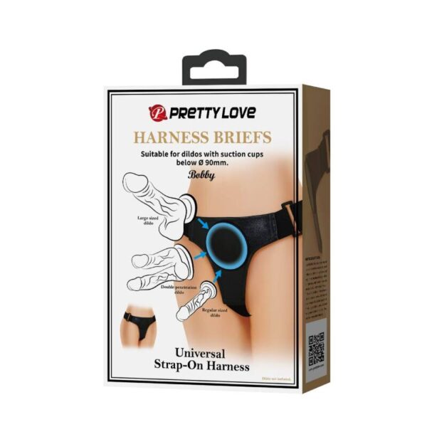 Pretty Love Universal — Strap-On Harness, Waterproof, Black — Non-Vibrating Harnesses — view 7