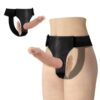 Baile Ultra Passionate — Double Strap-On, Elastic Harness, Flesh — Double Penetration Strap-Ons