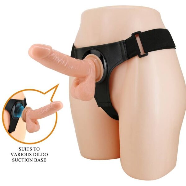 Pretty Love Tom — Strap-On Dildo, 20 cm, Natural — Non-Vibrating Harnesses