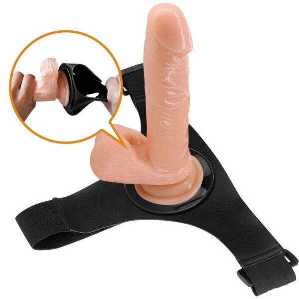 Pretty Love Tom — Strap-On Dildo, 20 cm, Natural — Non-Vibrating Harnesses — view 9