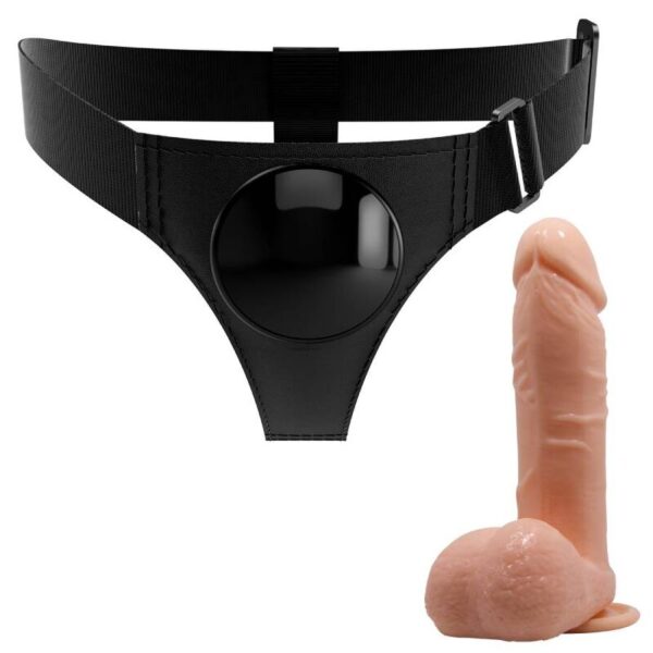 Pretty Love Tom — Strap-On Dildo, 20 cm, Natural — Non-Vibrating Harnesses — view 3