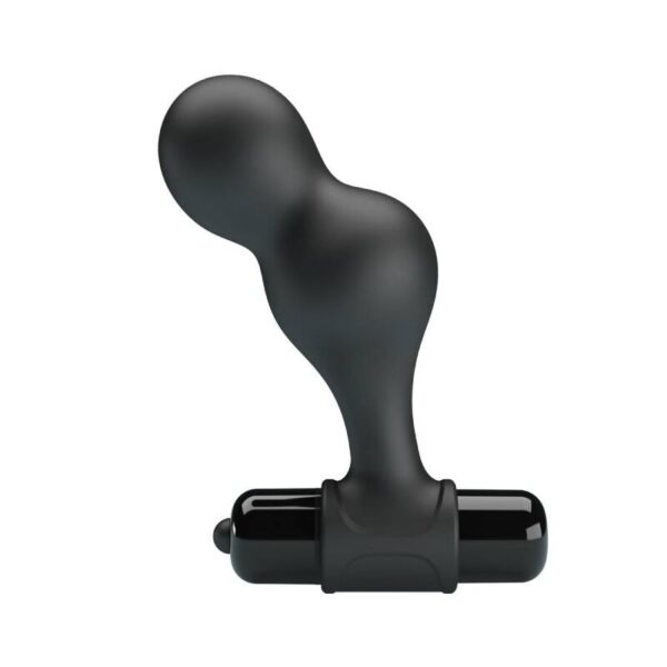 Mr Play — Vibrating Butt Plug, Silicone, Black — Anal — view 10