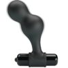 Mr Play — Vibrating Butt Plug, Silicone, Black — Anal