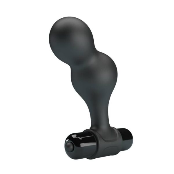Mr Play — Vibrating Butt Plug, Silicone, Black — Anal — view 2