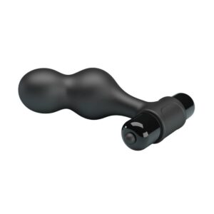 Mr Play — Vibrating Butt Plug, Silicone, Black — Anal — view 4