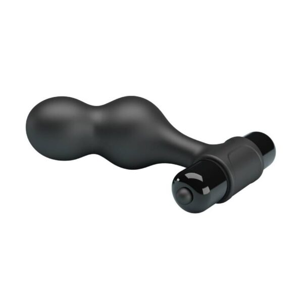 Mr Play — Vibrating Butt Plug, Silicone, Black — Anal — view 4