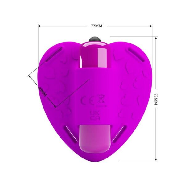 Pretty Love Heartbeat — Clitoral Vibrator, Silicone, Purple — Clitoral Stimulators — view 5