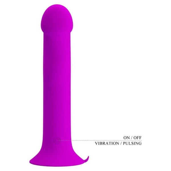 Pretty Love Murray — Vibrating Dildo, Suction Cup, Purple — G-Spot Dildos — view 9