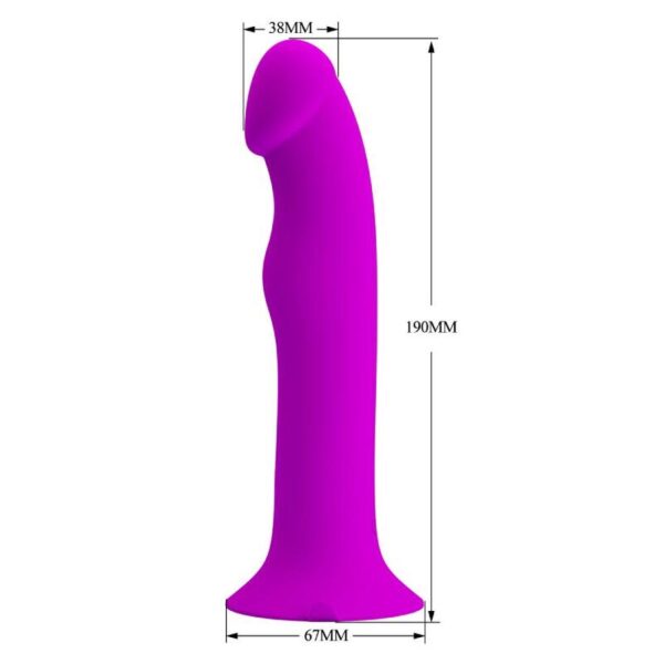 Pretty Love Murray — Vibrating Dildo, Suction Cup, Purple — G-Spot Dildos — view 7