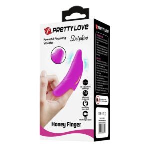 Pretty Love Delphini — Finger Vibrator, Rechargeable, Purple — Clitoral Stimulators — view 2