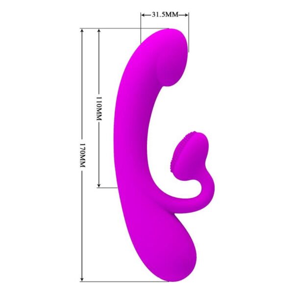 Pretty Love Sincere — Rabbit Vibrator, Rechargeable, Purple — G-Spot Vibrators — view 6