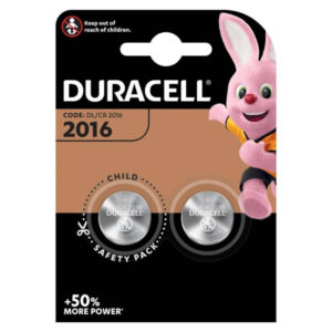 Duracell Lithium Button CR2016 — Batteries, 2 Pack — Batteries & Spare Parts