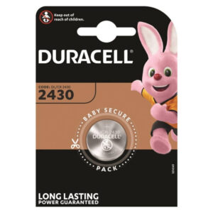 Duracell Lithium Button CR2430 — Batteries, 1 Pack — Batteries & Spare Parts