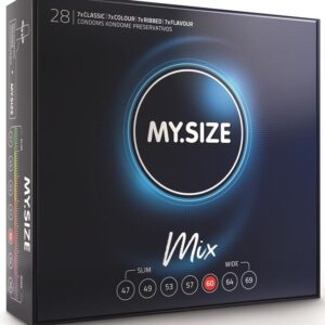 My Size Mix 60 — Assorted Condoms, 28 Pack — Bulk Condom Packs
