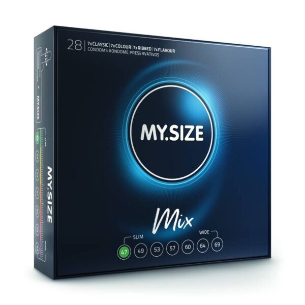 My Size Mix 47 — Assorted Condoms, 28 Pack — Bulk Condom Packs