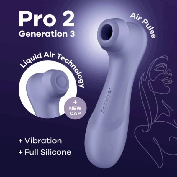 Satisfyer Pro 2 Gen 3 — Air Pulse Stimulator, Waterproof — Air Pulse Vibrators — view 3