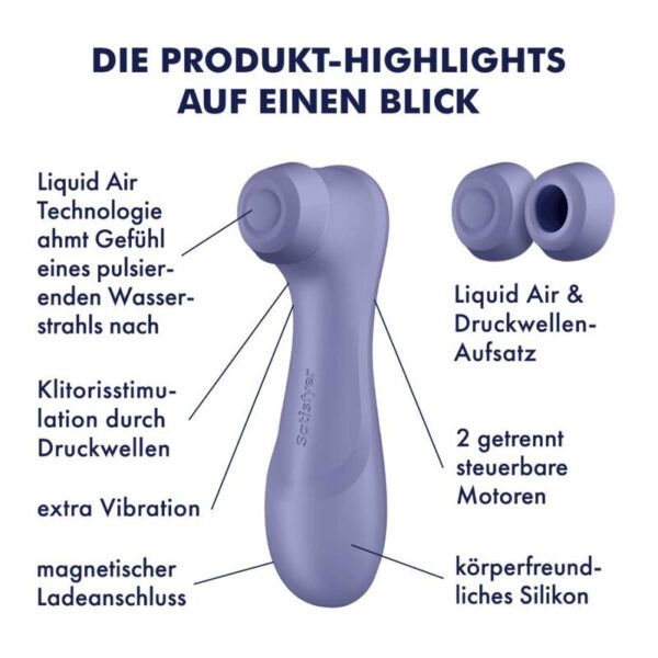 Satisfyer Pro 2 Gen 3 — Air Pulse Stimulator, Waterproof — Air Pulse Vibrators — view 6