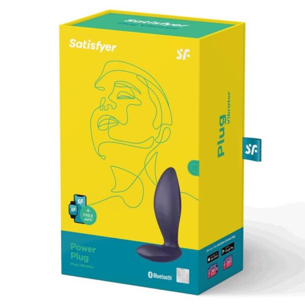 Satisfyer Power — Vibrating Butt Plug, App-Controlled, Purple — Anal — view 2
