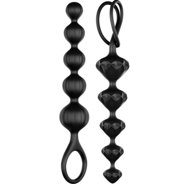 Satisfyer Love Beads — Anal Beads, Silicone, Black