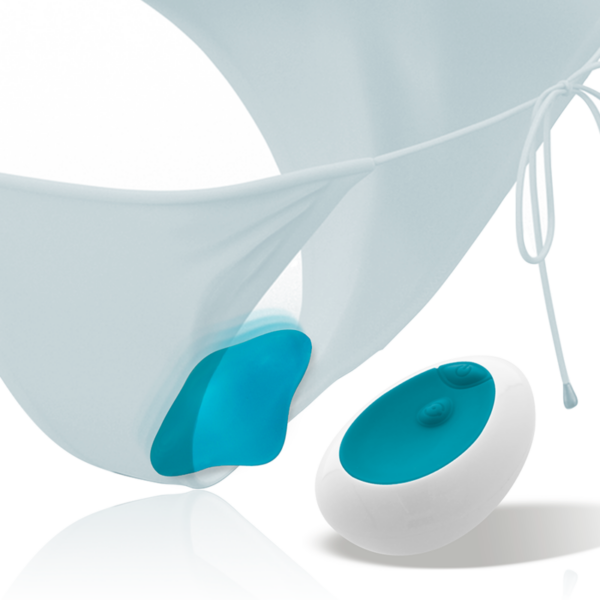 Intense Samantha — Panty Vibrator, Remote Control, Blue — Clitoral Stimulators — view 2