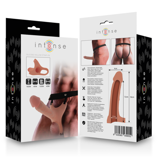 Intense — Hollow Strap-On, Silicone, 16 cm — Hollow Strap-Ons — view 7