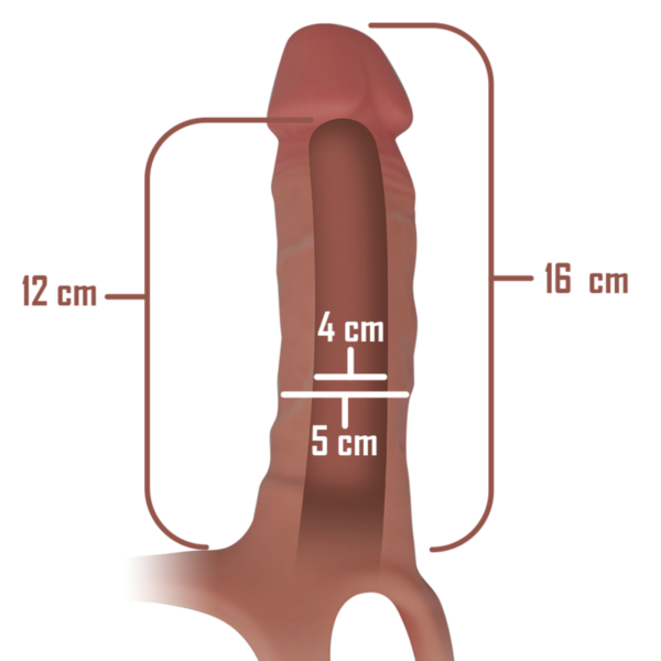 Intense — Hollow Strap-On, Silicone, 16 cm — Hollow Strap-Ons — view 6