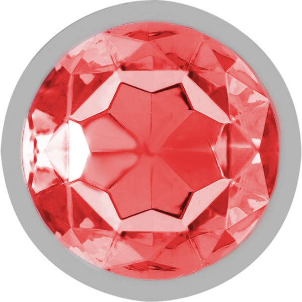 Intense — Jewelled Butt Plug, 7 cm, Red — Anal — view 5