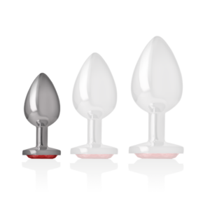 Intense — Jewelled Butt Plug, 7 cm, Red — Anal — view 2