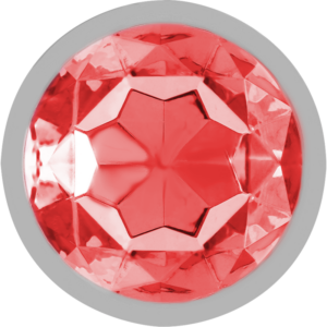 Intense — Jewelled Butt Plug, 8 cm, Red — Anal — view 4