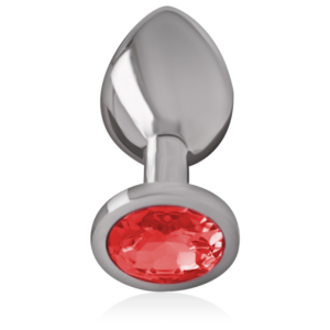 Intense — Jewelled Butt Plug, 9 cm, Red — Anal — view 2