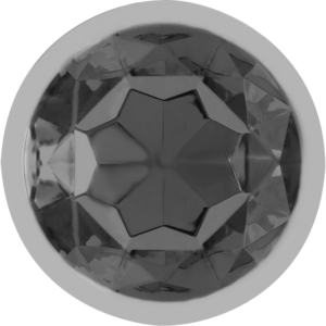 Intense — Jewelled Butt Plug, 7 cm, Black — Anal — view 2