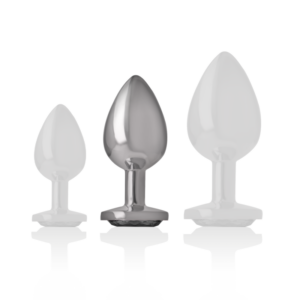 Intense — Jewelled Butt Plug, 8 cm, Black — Anal — view 2