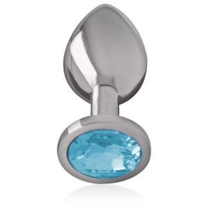 Intense — Jewelled Butt Plug, 7 cm, Blue — Anal — view 4