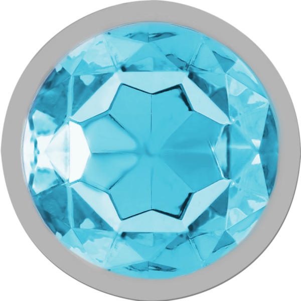 Intense — Jewelled Butt Plug, 7 cm, Blue — Anal — view 6
