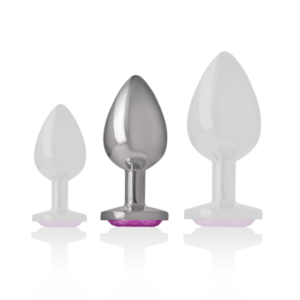 Intense — Jewelled Butt Plug, 8 cm, Pink — Anal — view 3