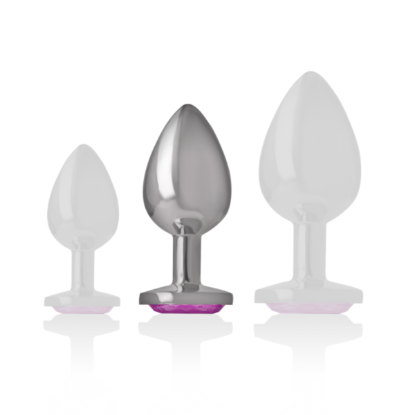 Intense — Jewelled Butt Plug, 8 cm, Pink — Anal — view 3